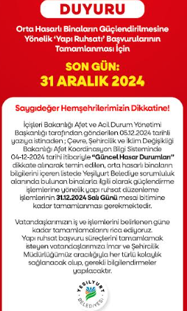 “Son Gün 31 Aralık 2024”